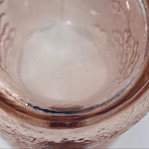 All 3 Pink Depression Glass Small Pitcher Vintage - Picture 10 of 15